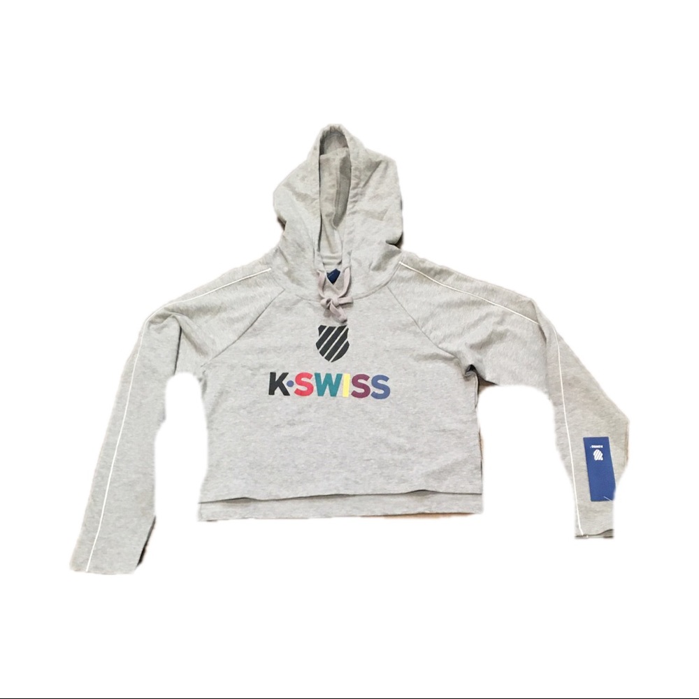 K-Swiss Women’s Axis Cropped Hoodie‎ Sweatshirt